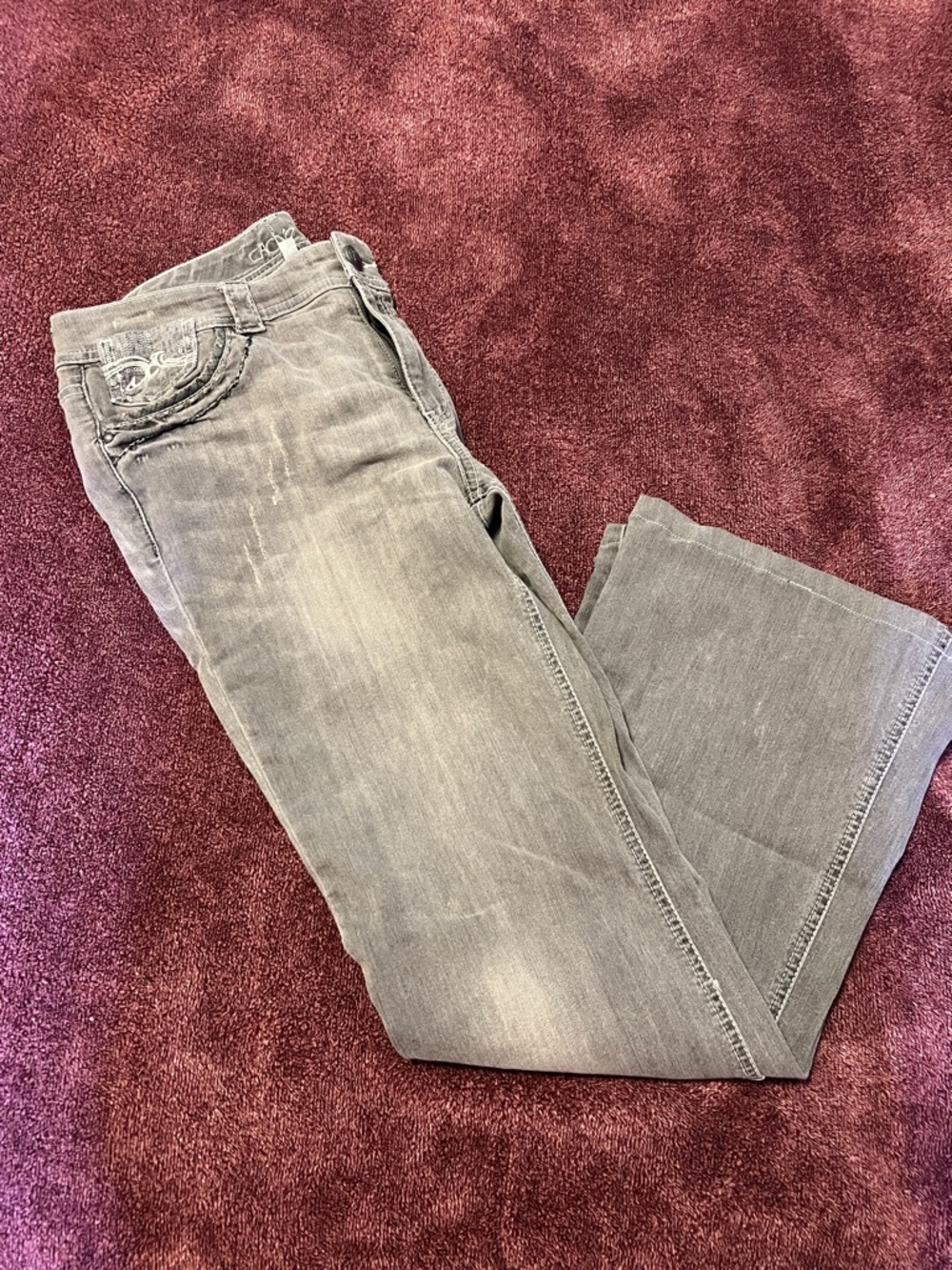 Cache Women's Gray Boot Cut Jeans